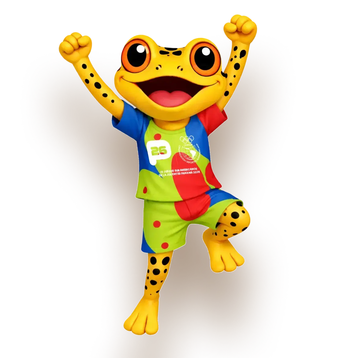 Anton saltando feliz